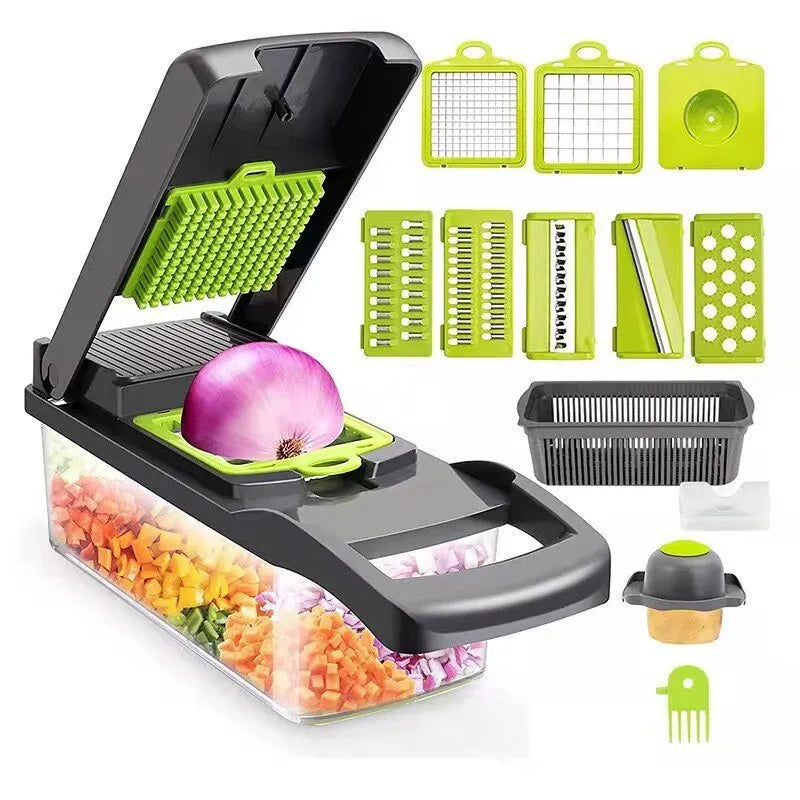 Multifunctional Electric Vegetable Slicer Kitchen Fruit Salad Cutter C –  Galaxy Store